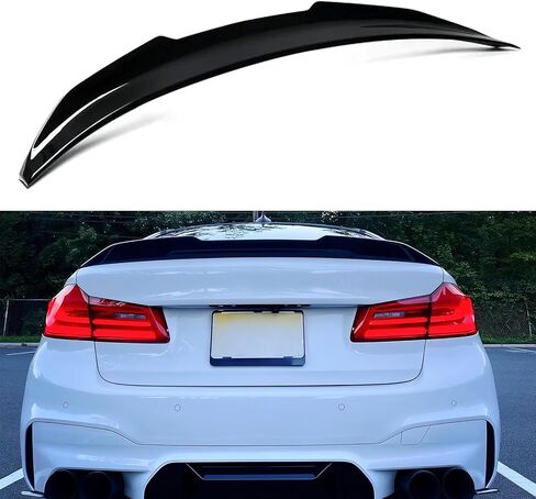 Rear Spoiler Compatible with BMW G30 5 Series & F90 M5 2017–2023, PSM Style Trunk Duckbill Wing Lip Fits 530i 530e 540i 540d M550i M5 (Gloss Black) in Saudi Arabia