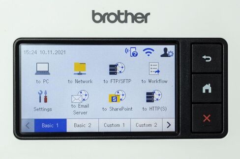 Brother ADS-4900 W، ماسح ضوئي احترافي للمستندات مع USB وLAN و5 جيجا هرتز WLAN، مسح ضوئي على الوجهين، شاشة تعمل باللمس ADS4900 W أبيض in Kuwait