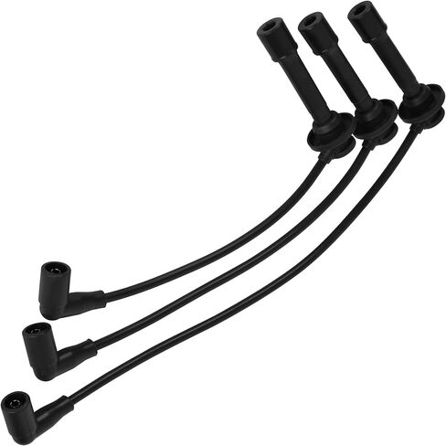 HYR 7mm silicone Spark Plug Wire Set 3PCS for John Deere 825i S4 Gator, MIA11722 MIA11723 MIA11724, High Performance Black Ignition Cable Wire in Kuwait