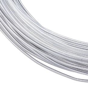 18 Gauge PVC Plastic Covered Aluminum Wire 196.85 Feet Bendable Aluminum Craft Wire with PVC Coating Flexible Bendy Crafting Wire for Hair Bows Headbands Shaping Hat Brim in Saudi Arabia