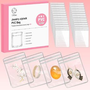 Extra Thick 14 mil Plastic Bags 3.5x5.1 in 50 Pcs, Clear Zip Jewelry Bags, Heavy Duty Reusable for Storage, Craft Supplies, Parts Organizer in Saudi Arabia