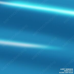 Avery SW900-632-O أزرق فاتح لامع 3 بوصة × 5 بوصة (حجم العينة) فيلم تغليف السيارة من الفينيل الفائق in Kuwait