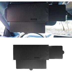 Car Sun Visor Extender, Clip-On Visor Extender Attachment, Anti-Glare Side Sun Blocker for Car Truck SUV, Universal Car Interior Sun Protection (Black) in Kuwait