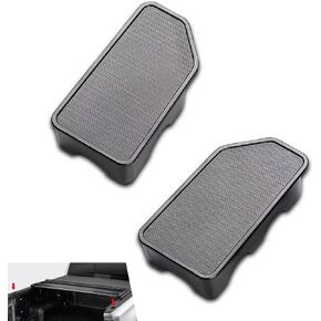2PCS Bed Rail Stake Pocket Covers, Rear Truck Stake Pocket Hole Plug Covers, Compatible with 2014-2018 Chevy Silverado & GMC Sierra 1500/2500/3500HD(Black) in Saudi Arabia