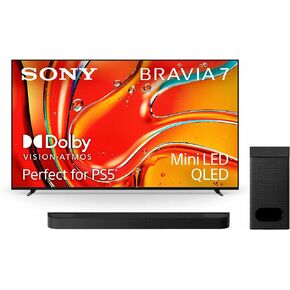 تلفزيون Sony 75 بوصة LED صغير 4K BRAVIA 7 الذكي (K-75XR70) وشريط مسرح BRAVIA 6 3.1.2ch مع حزمة مضخم صوت لاسلكي in Saudi Arabia