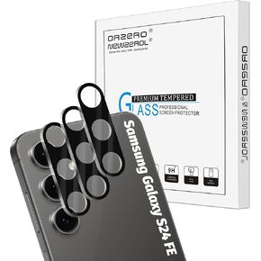 Orzero (3 Pack) Compatible for Samsung Galaxy S24 FE Camera Lens Protector, Tempered Glass 9H Anti-Scratch Case Friendly Does Not Affect Night Shots and Flash in Saudi Arabia