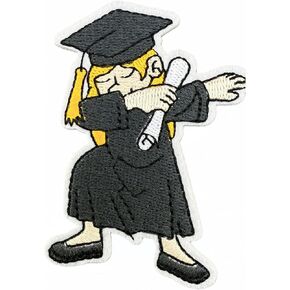 Class of 2026 Graduation Iron On Patches, Funny Senior High School College Grad Student Teacher Embroidered Applique Patch Badges for Clothes, Jeans, Backpacks, Hats (Color A) in Saudi Arabia