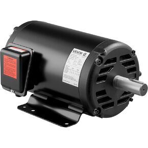 VEVOR 10 HP Electric Motor, 1770RPM Air Compressor Motor, CW/CCW Rotation, 1.375 inch Shaft Diameter, 3.88inch Shaft Length, 40N.m Torque, Three-Phase, 230V/460V, ODP Cooling, 215T Frame in Kuwait