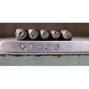 5mm and 6mm Sport Metal Punch Design 4 Stamp Set - CH236188245311426 in Saudi Arabia