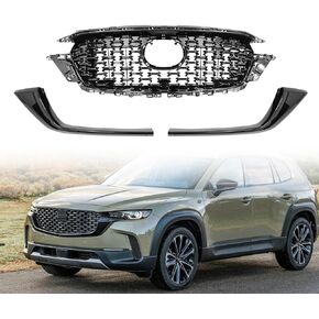 Front Upper Bumper Grille Molding Trim Black Compatible with 2022-2025 Mazda Cx-5 KSD5-50719 in Saudi Arabia