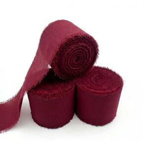9 Pack Chiffon Ribbon 1.5 Inch x 22.5 Yards Total, Handmade Fringe Silk Ribbon for DIY Crafts, Junk Journal Supplies, Gift Wrapping, Wedding Invitations and Corsage Wristlet in Saudi Arabia
