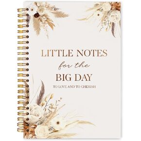 Wedding Notebook Journal 5.5x8.3, Wedding Engagement Gifts for Couples, Bridal Gifts for Bride Notebooks for Note Taking, Little Notes for the Big Day Spiral Journal in Kuwait