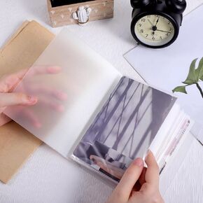 A6 Sticker Collecting Book Transparent Blank Sticker Storage Book Binder Reusable Stickers Storage Organizer for Storing Photos, Stickers, Recipe Cards, Movie Cards in Saudi Arabia