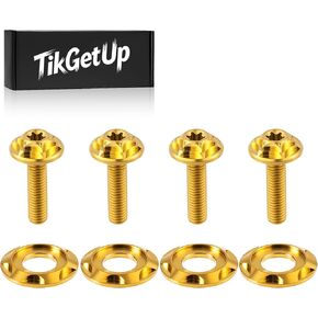 Titanium Windshield Bolts, Windscreen Screws, Fairing Bolts for Harley Touring 2023 CVO 121 Road Glide/Street Glide, 2024-2025 Road Glide/ST/Street Glide, Gold in Kuwait