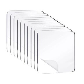 50Pcs Strong Double Sided Sticky Pads 2.4Inch Heavy Duty Adhesive Pads for Mounting Waterproof, Wall Mounting Tape for Home, Craft DIY 2 Sided Precut Nano Gel Wall Mount Glue in Saudi Arabia