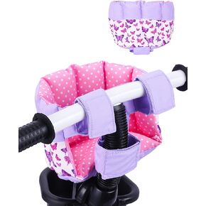 BABESIDE Doll Bike Seat for 12 Inch Dolls, Butterfly Doll Carrier for Kids Bike and Scooter, Baby Doll Accessories for Outdoor Play, Doll Bicycle Seat Gift for Girls Age 3+ in Kuwait