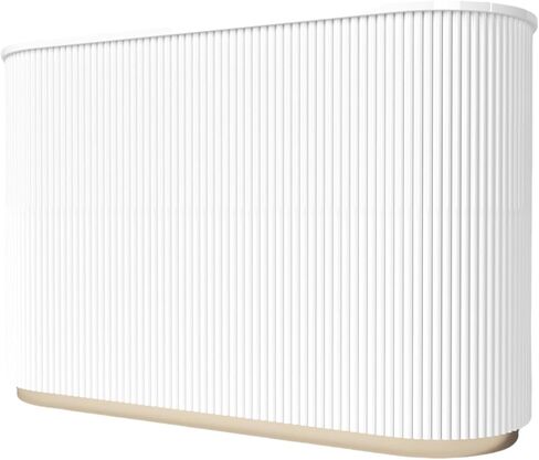 Reception Desk, White Upgraded Reeded Front Counter for Beauty, Spa, Nail, Hair Salon, Lobby, 1800 * 600 * 1000mm (71 * 24 * 39'') in Saudi Arabia