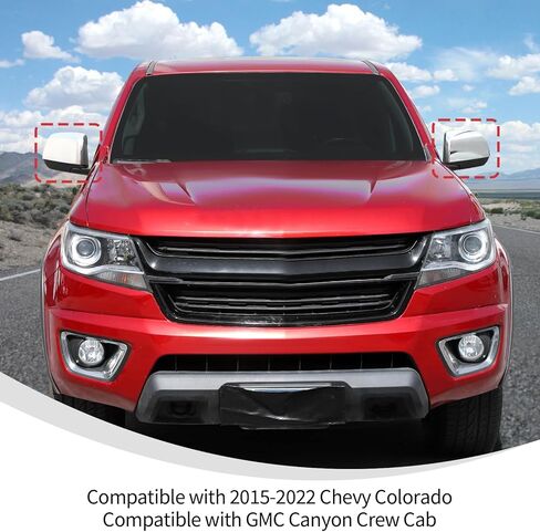Linskip Chrome for 2015-2022 Chevy Colorado & GMC Canyon Crew Cab Body Combo Kits, Mirror Cover - Door Handle Cover - Tailgate Handle Cover - Exterior Accessories in Kuwait