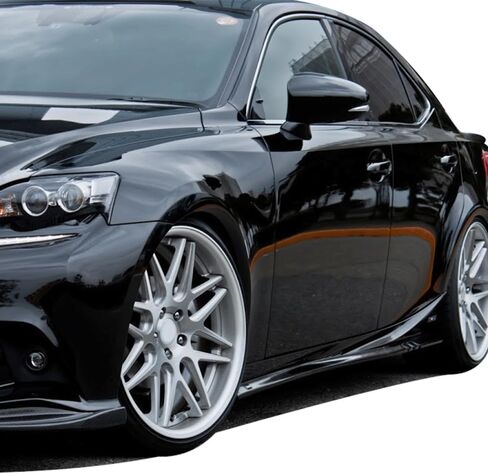 تنانير جانبية من IKON MOTORSPORTS متوافقة مع 2014-2020 Lexus IS200t IS250 IS300 IS350 سيدان ذات 4 أبواب، نمط IKON أسود من البولي يوريثان، تنورة جانبية هزازة، موزع هواء سد الذقن، موزع شفة ممتص للصدمات 2015 2016 in Kuwait