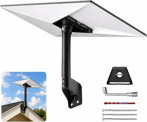 Starlink Gen 3 Mount, 360° Adjustable Starlink Short Wall Mount Compatible with V3 Starlink Standard Dish, Starlink Roof Mount, Starlink Mounting Kit, Starlink Pole Mount in Saudi Arabia