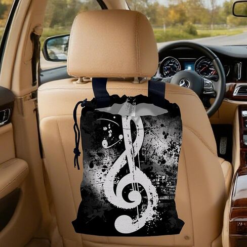 Be Kind Car Trash Bag,Watercolor Flowers Strap Drawstring Car Garbage Bags,Car Back Seat Organizer with Adjustable Buckle for Car Accessories in Kuwait