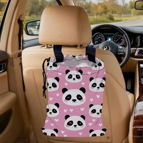 Be Kind Car Trash Bag,Watercolor Flowers Strap Drawstring Car Garbage Bags,Car Back Seat Organizer with Adjustable Buckle for Car Accessories in Kuwait