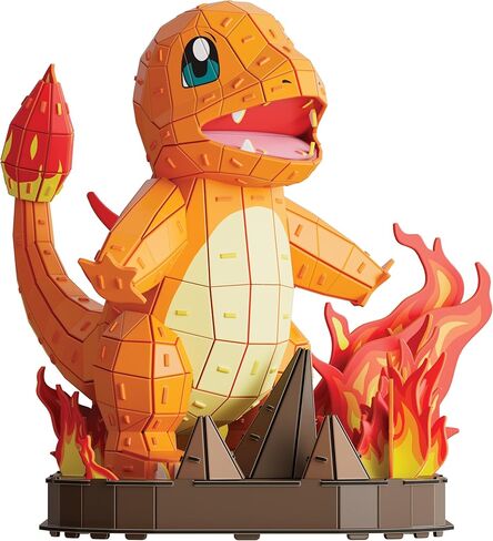 4D Build، مجموعة نماذج Pokémon Charmander ثلاثية الأبعاد، شخصية Pokémon، مجموعة Kanto First Partner، ديكور مكتب، 241 قطعة، للأعمار من 12 عامًا فما فوق in Kuwait