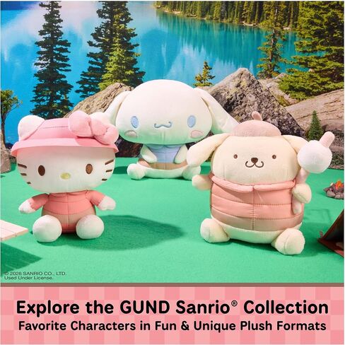 لعبة GUND Sanrio الرسمية من القطيفة Hello Kitty Cowgirl، لعبة قطيفة قابلة للجمع، حيوان محشو للأعمار من سنة فما فوق، أبيض، 9.5 سم in Kuwait