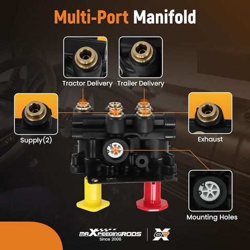maxpeedingrods لصمام اندفاعة فولفو VNL فرامل بارك مزدوجة مع 5 منافذ 24340522 21315044 K035691 in Kuwait