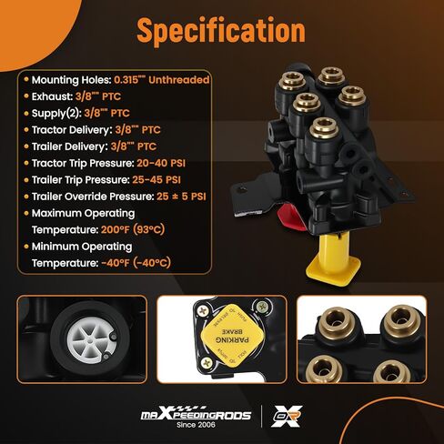 maxpeedingrods لصمام اندفاعة فولفو VNL فرامل بارك مزدوجة مع 5 منافذ 24340522 21315044 K035691 in Kuwait