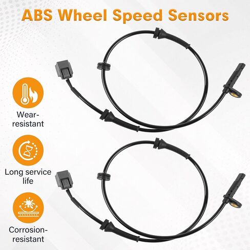 2 Pcs Front Left & Right ABS Wheel Speed Sensors Compatible with Nissan Rogue 2014-2020 2.5L L4 Replacement for 47910-4BA0A,47910-4CL0A in Saudi Arabia