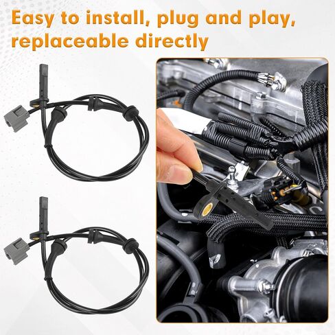 2 Pcs Front Left & Right ABS Wheel Speed Sensors Compatible with Nissan Rogue 2014-2020 2.5L L4 Replacement for 47910-4BA0A,47910-4CL0A in Saudi Arabia