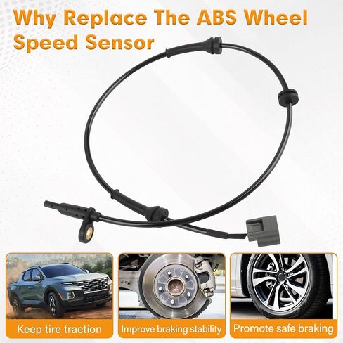 2 Pcs Front Left & Right ABS Wheel Speed Sensors Compatible with Nissan Rogue 2014-2020 2.5L L4 Replacement for 47910-4BA0A,47910-4CL0A in Saudi Arabia