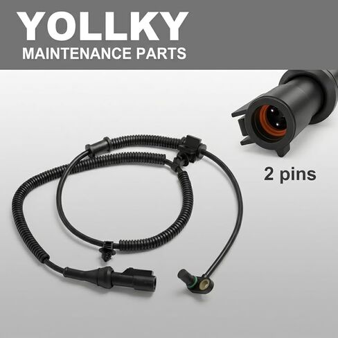 2 Pcs Front Left & Right ABS Wheel Speed Sensor for Ford F-150 2009-2010 / Expedition 2010 for Lincoln Navigator 2010, Anti-Lock Brake Sensor Replacement | Replaces OE# ALS1880 / 9L3Z2C204A in Kuwait