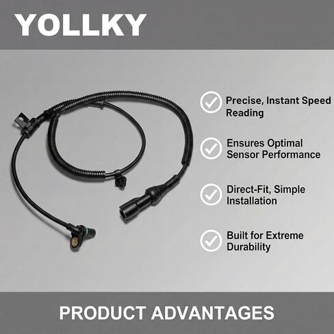 2 Pcs Front Left & Right ABS Wheel Speed Sensor for Ford F-150 2009-2010 / Expedition 2010 for Lincoln Navigator 2010, Anti-Lock Brake Sensor Replacement | Replaces OE# ALS1880 / 9L3Z2C204A in Kuwait