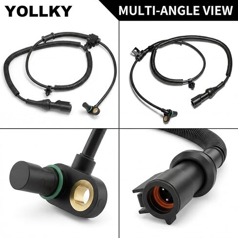 2 Pcs Front Left & Right ABS Wheel Speed Sensor for Ford F-150 2009-2010 / Expedition 2010 for Lincoln Navigator 2010, Anti-Lock Brake Sensor Replacement | Replaces OE# ALS1880 / 9L3Z2C204A in Kuwait