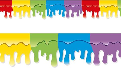 FYSUIMU 32.8Ft Back to School Bulletin Board Border Colorful Paint Little Artist Die Cut Trim Border Roll for Home Office Classroom Chalkboard Wall Decor in Kuwait