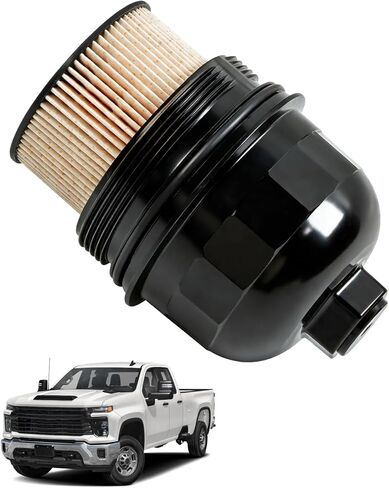 Fuel Filter Kit with Billet Aluminum Housing Cap and Drain Plug Replace TP1015 134001 Compatible with Chevy Silverado GMC Sierra 2500HD 3500HD 6.6L L5P Diesel 2017-2024 Cruze 1.6L 2.0L 2014-2019 in Saudi Arabia