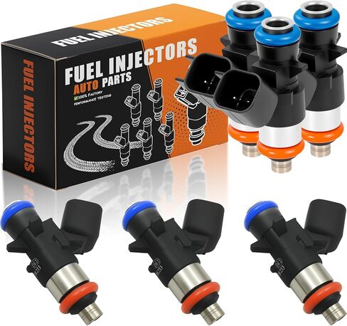 0280158233 Upgraded 3.6L v6 Fuel Injectors Fit for:-DODGE Avenger 2011-2014, Grand Caravan 2011-2020; Fit for:-JEEP Grand Cherokee 2011-2012, Wrangler 2012-2017#OE:FJ1147, 05184085AC, 4G2269 in Saudi Arabia