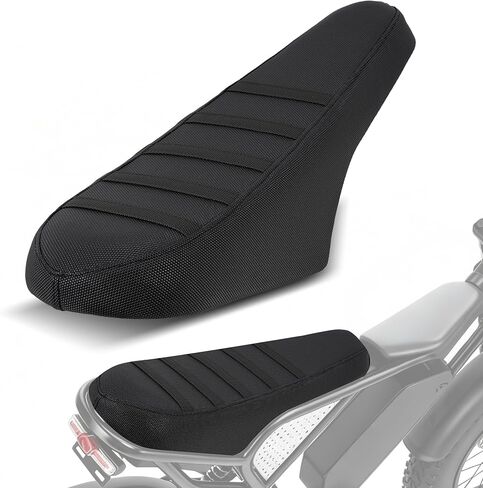 غطاء مقعد Funparts Ebike متوافق مع Ridstar Q20 Ridstarq20 Pro Lite E-Bike دراجة كهربائية ناعمة غير قابلة للانزلاق غطاء مقعد مقاوم للماء شريط أرجواني in Kuwait
