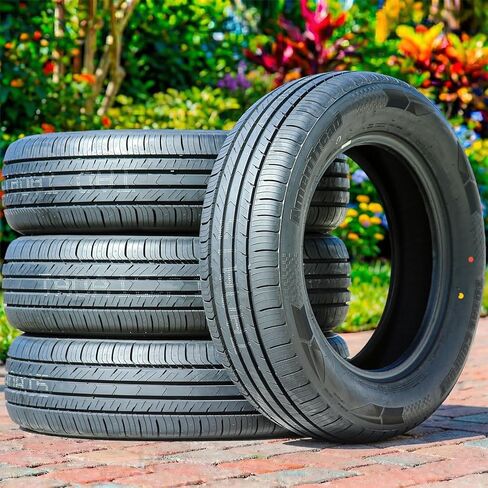 إطار شعاعي لسيارات الركاب المريحة لجميع المواسم - 195/60R15 195/60/15 195/60-15 88H نطاق تحميل SL 4-Ply BSW جدار جانبي أسود UTQG 480AA in Kuwait