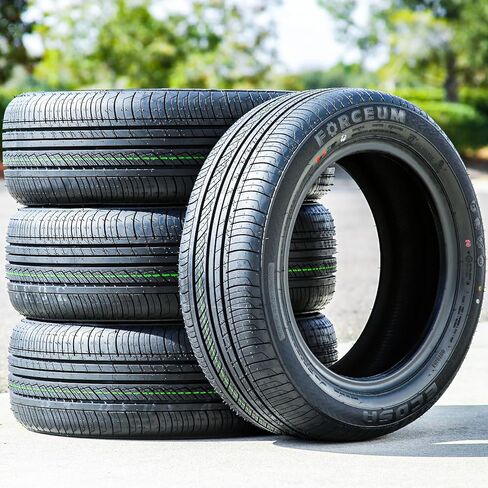 Set of 4 (FOUR) Forceum Ecosa All-Season Passenger Car Touring Radial Tires-205/65R15 205/65/15 205/65-15 94V Load Range SL 4-Ply BSW Black Side Wall UTQG 400AA in Kuwait