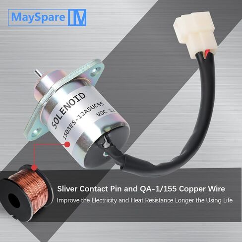 الوقود اغلاق الملف اللولبي 17454-60010 1503ES-12A5UC5S 16616-60010 SA-4569-T ل كوبوتا D905 D1005 D1105 V1205 V1305 V1505T محركات 12V in Kuwait