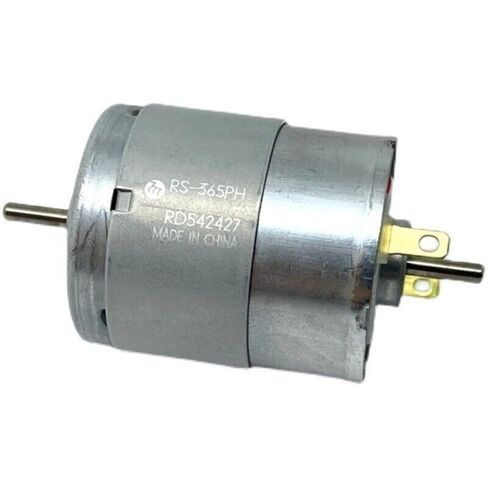 2Pcs Silver-Finished DC Motor 12V–24V, Dual Output Shaft, 4000RPM, Body: 27.6×32mm, Shaft: 2.3×11.3mm, Copper-Aluminum Build in Kuwait
