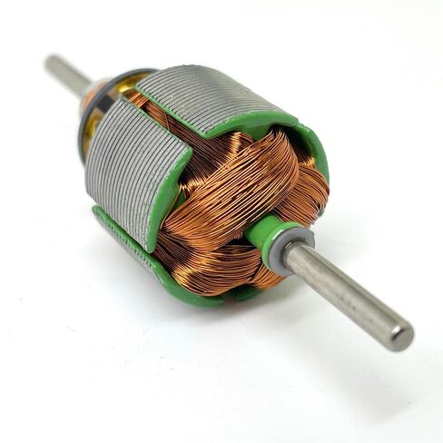 2Pcs Silver-Finished DC Motor 12V–24V, Dual Output Shaft, 4000RPM, Body: 27.6×32mm, Shaft: 2.3×11.3mm, Copper-Aluminum Build in Kuwait