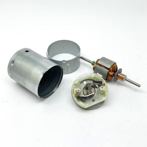 2Pcs Silver-Finished DC Motor 12V–24V, Dual Output Shaft, 4000RPM, Body: 27.6×32mm, Shaft: 2.3×11.3mm, Copper-Aluminum Build in Kuwait