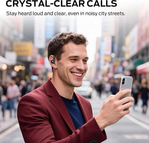Monster Clarity 101 AirLinks Wireless Earbuds, Bluetooth 5.0 in-Ear Headphones with Charging Case, Stereo Earphones Deep Bass Sound, IPX5 Waterproof, Built-in Mic, Clear Call, Secure Fit for Sports in Saudi Arabia