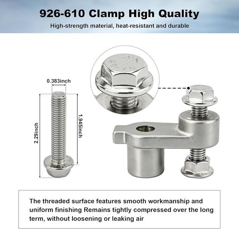 926-610 Exhaust Manifold Repair Clamp Compatible with 2014-2021 gmc sierra 1500/Yukon/Yukon XL, chevrolet camaro/cheyenne/corvette Manifold,Replacement 926-610 dorman Exhaust Clamp in Saudi Arabia