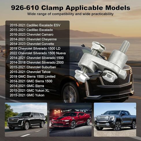 926-610 Exhaust Manifold Repair Clamp Compatible with 2014-2021 gmc sierra 1500/Yukon/Yukon XL, chevrolet camaro/cheyenne/corvette Manifold,Replacement 926-610 dorman Exhaust Clamp in Saudi Arabia