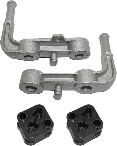 4PC Rear Exhaust Muffler Support Assembly Kit for Ram 1500 (2019-2025) | Includes Left/Right Brackets & Rubber Hangers | Fixes Rattle | Replaces 68275662AB, 68395841AA, and 68519121AA in Saudi Arabia